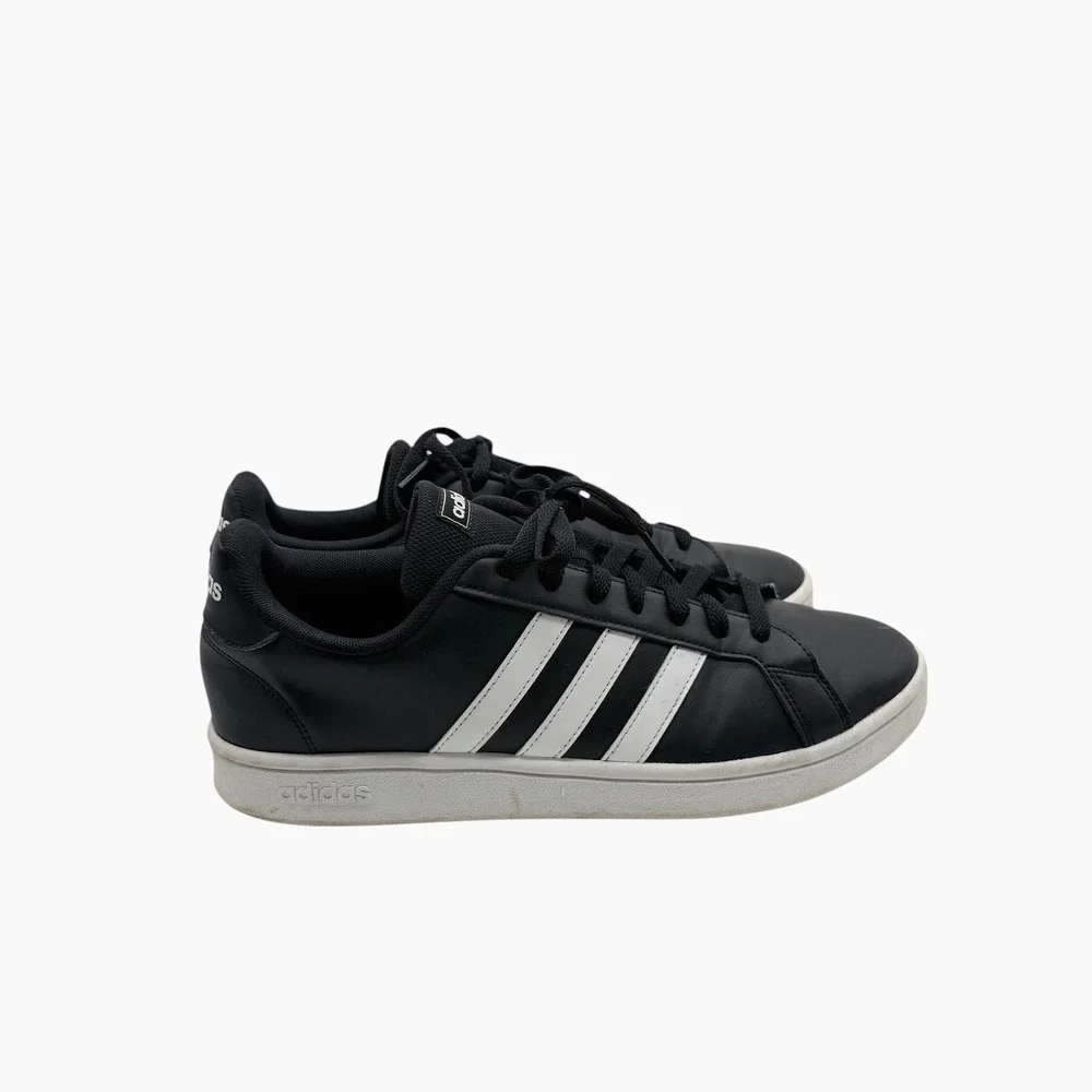 Adidas Grand Court‎ 2.0 Shoes Black White Men's Size 10.5 Casual Sneakers